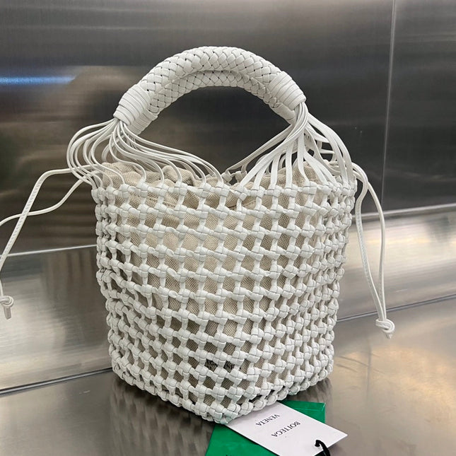 CAVALLINO 23 BAG IN WHITE LAMBSKIN