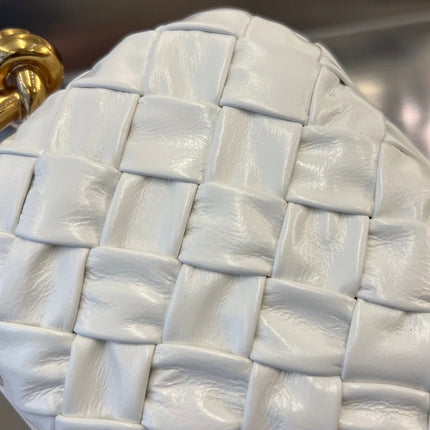 KNOT 20 IN WHITE LAMBSKIN WITH CHAIN
