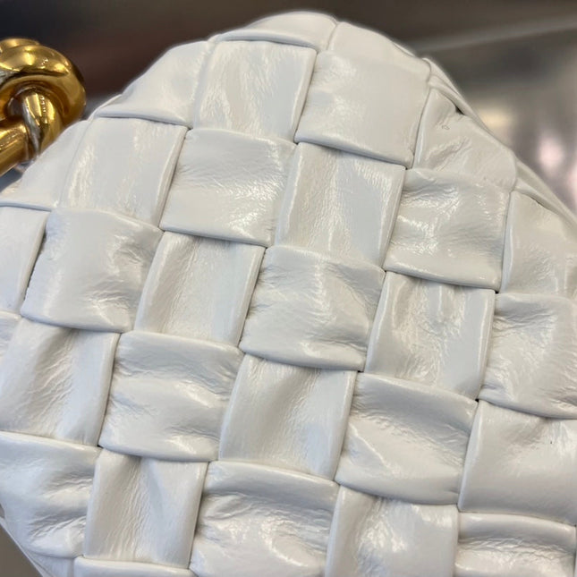 KNOT 20 IN WHITE LAMBSKIN WITH CHAIN