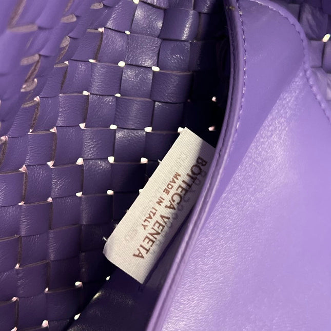 LARGE CABAT 51 IN MAUVE PURPLE LAMBSKIN
