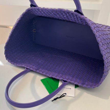 LARGE CABAT 51 IN MAUVE PURPLE LAMBSKIN