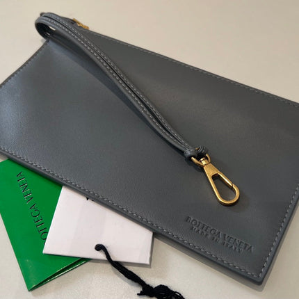 SMALL ARCO TOTE 30 IN TROUT GRAY LAMBSKIN