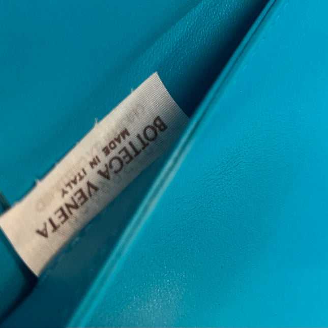 SMALL ARCO TOTE 30 IN CERULEAN BLUE LAMBSKIN