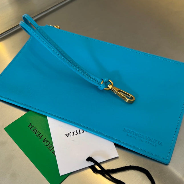SMALL ARCO TOTE 30 IN CERULEAN BLUE LAMBSKIN