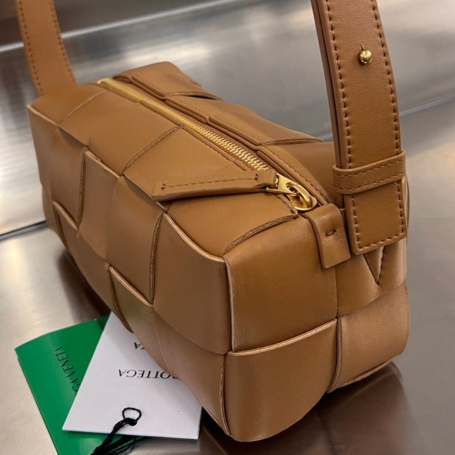 BRICK CASSETTE 28 IN BRONZE BROWN CALFSKIN