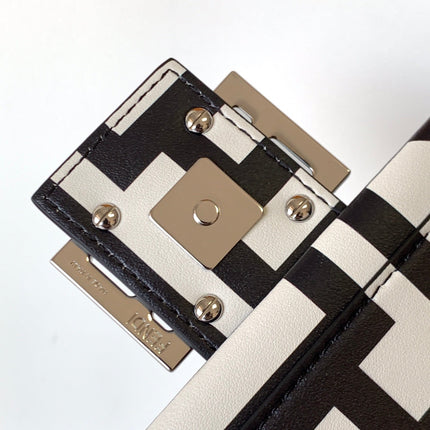 Fend Roma & Marc Jacobs 27 Bag Black White Leather Shw