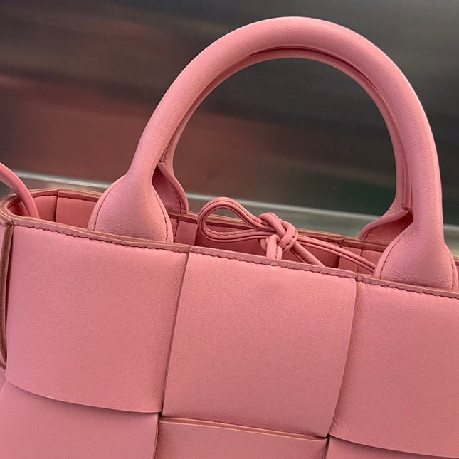 CANDY ARCO TOTE 20 IN BLUSH PINK CALFSKIN