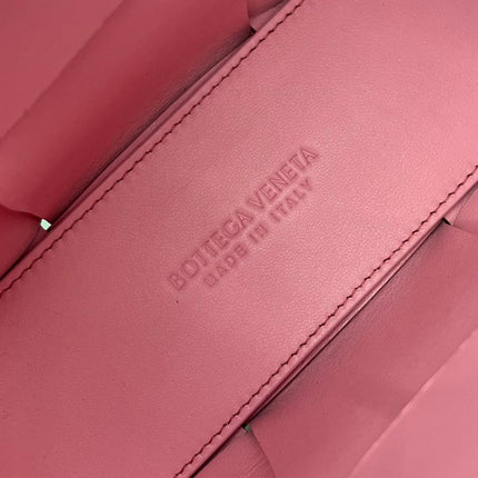 CANDY ARCO TOTE 20 IN BLUSH PINK CALFSKIN