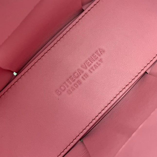 CANDY ARCO TOTE 20 IN BLUSH PINK CALFSKIN