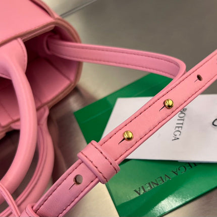 CANDY ARCO TOTE 20 IN BLUSH PINK CALFSKIN