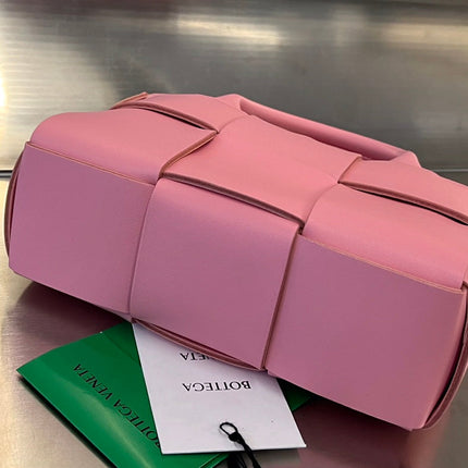 CANDY ARCO TOTE 20 IN BLUSH PINK CALFSKIN