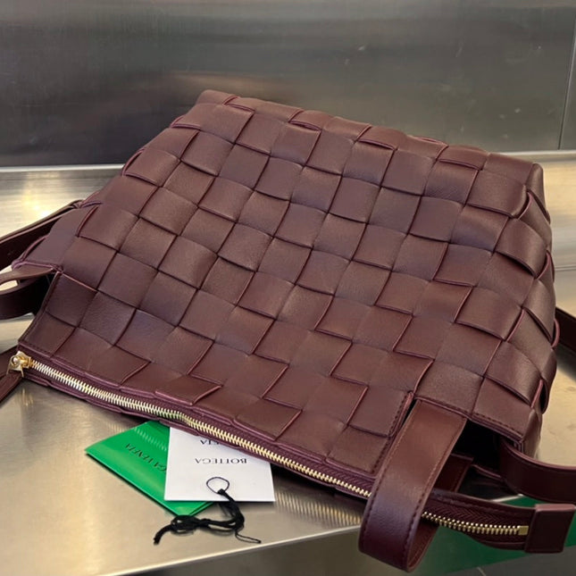 MEDIUM 28 CASSETTE CHOCOLATE BROWN LAMBSKIN