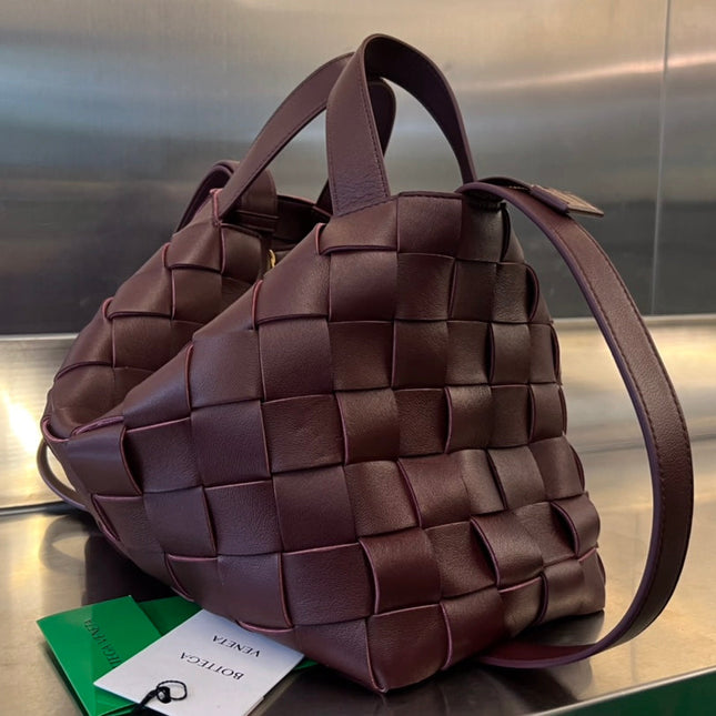 MEDIUM 28 CASSETTE CHOCOLATE BROWN LAMBSKIN