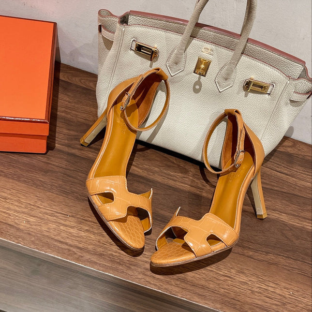 PREMIERE 105 SANDAL IN PEANUT BROWN CALFSKIN