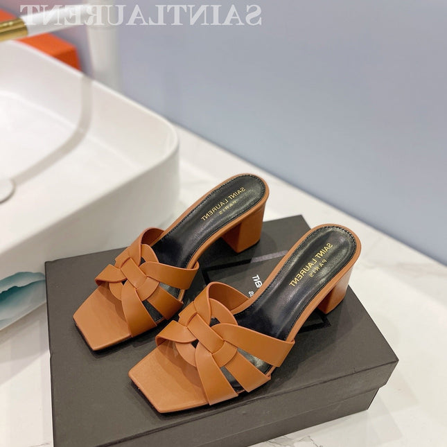 SL TRIBUTE MULES COPPER CALFSKIN