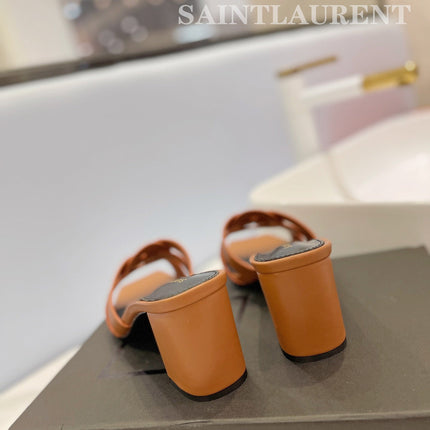 SL TRIBUTE MULES COPPER CALFSKIN