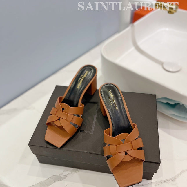 SL TRIBUTE MULES COPPER CALFSKIN