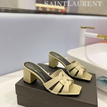 SL TRIBUTE MULES FLAX CALFSKIN
