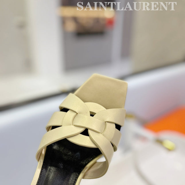 SL TRIBUTE MULES FLAX CALFSKIN