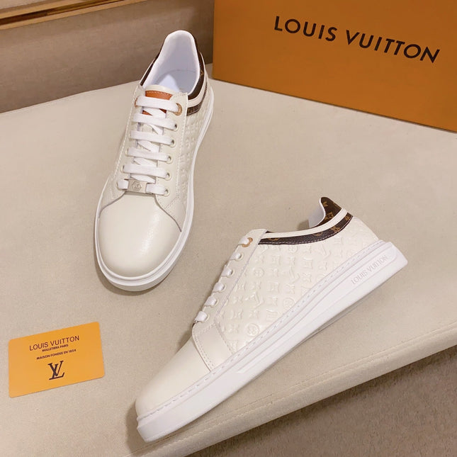 LV RIVOLI SNEAKER WHITE MINI MONOGRAM-EMBOSSED CALFSKIN