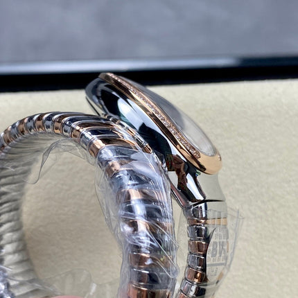 SERPENTI TUBOGAS QUARTZ ROSE GOLD AND STEEL CASE