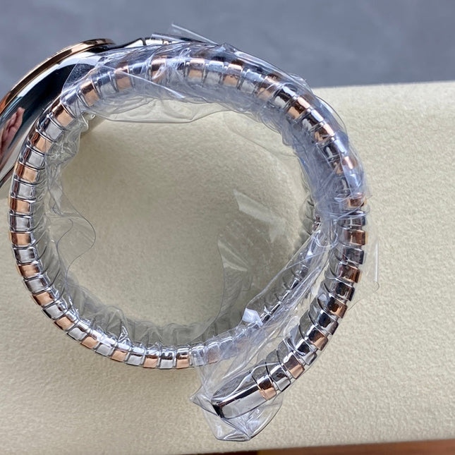 SERPENTI TUBOGAS QUARTZ ROSE GOLD AND STEEL CASE