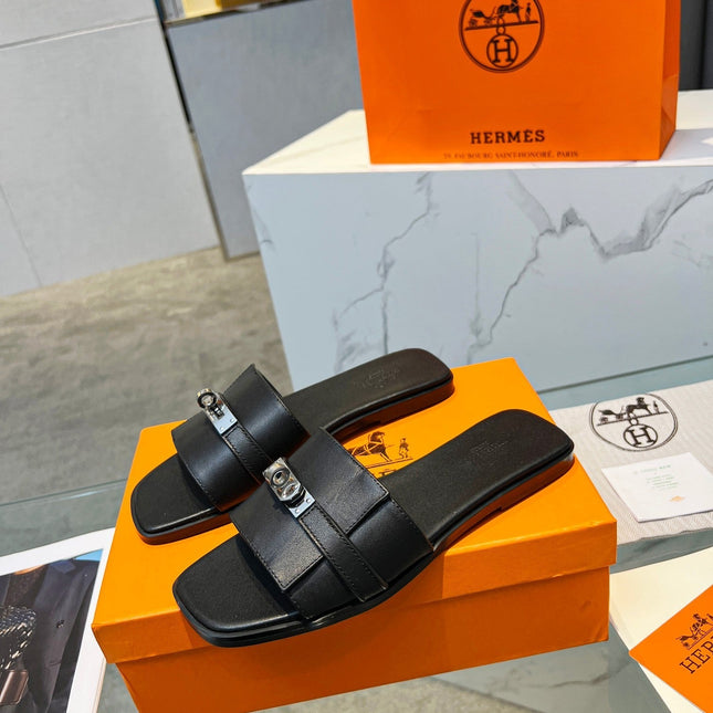 Giulia Sandal Black Calfskin
