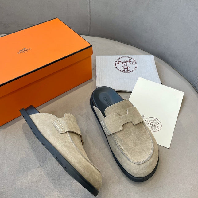 G0 MULE BEIGE SUEDE
