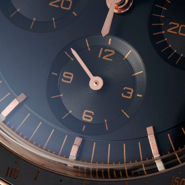 SPEEDMASTER MOONWATCH PROFESSIONAL 42 MM ROSE GOLD CASE ON BLACK LEATHER STRAP