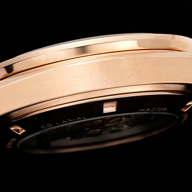 SPEEDMASTER MOONWATCH PROFESSIONAL 42 MM ROSE GOLD CASE ON BLACK LEATHER STRAP