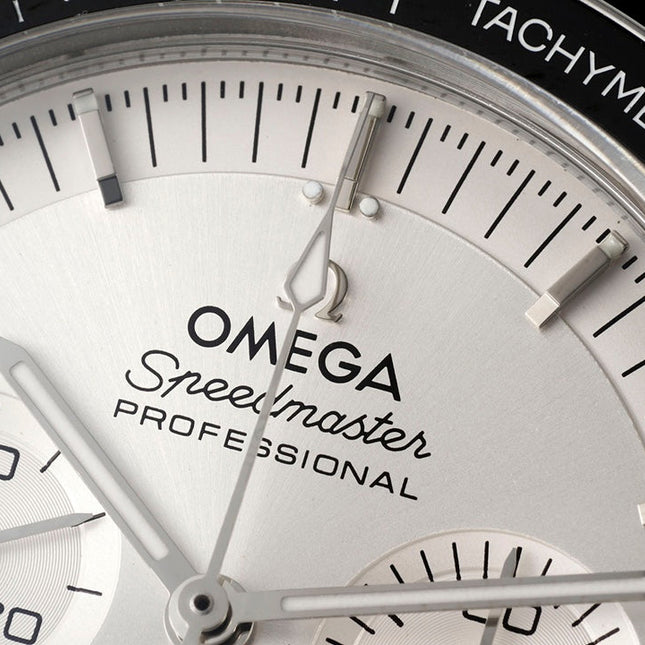 SPEEDMASTER MOONWATCH PROFESSIONAL 42 MM SILVER CASE ON BLACK LEATHER STRAP