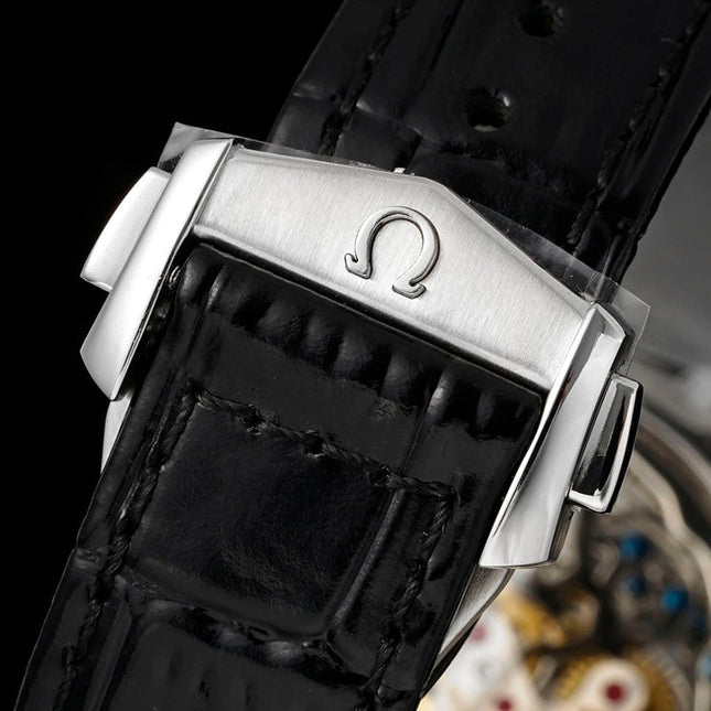 SPEEDMASTER MOONWATCH PROFESSIONAL 42 MM SILVER CASE ON BLACK LEATHER STRAP