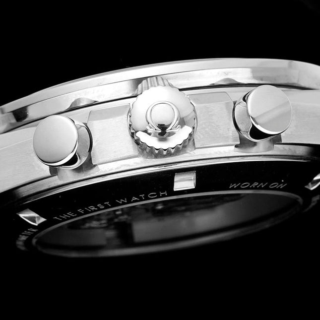 SPEEDMASTER MOONWATCH PROFESSIONAL 42 MM SILVER CASE ON BLACK LEATHER STRAP