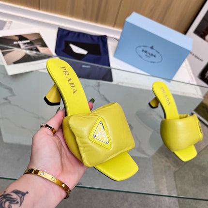 PRA SOFT PADDED NAPPA SANDALS 60 LEMON LAMBSKIN