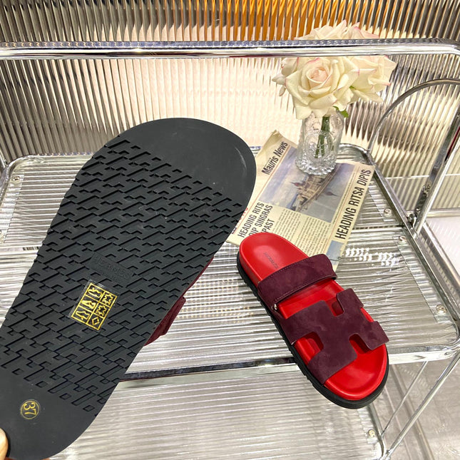 CHYPRE SANDAL CHERRY MIX JAM SUEDE