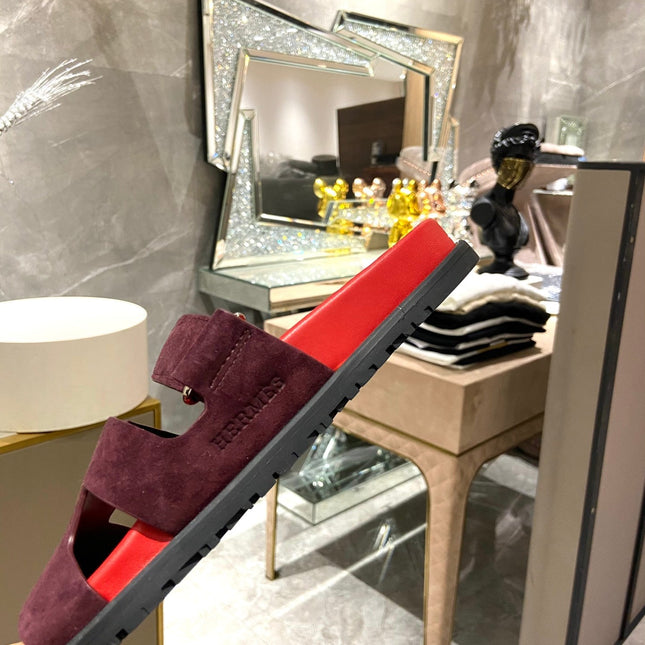 CHYPRE SANDAL CHERRY MIX JAM SUEDE