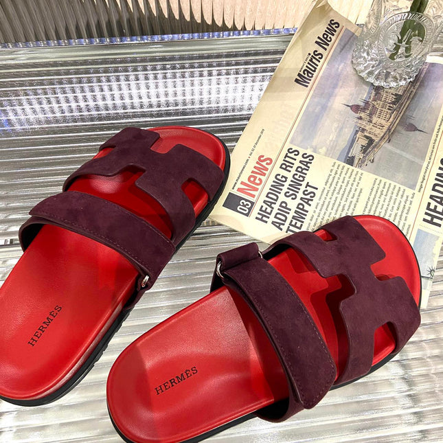 CHYPRE SANDAL CHERRY MIX JAM SUEDE