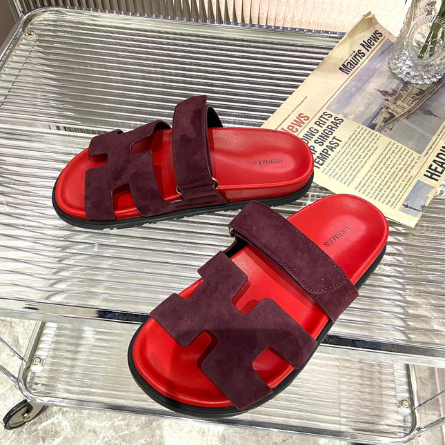 CHYPRE SANDAL CHERRY MIX JAM SUEDE