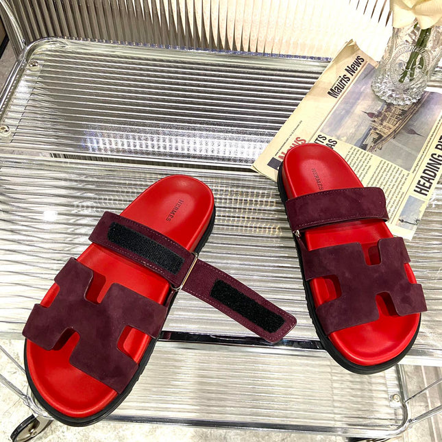 CHYPRE SANDAL CHERRY MIX JAM SUEDE