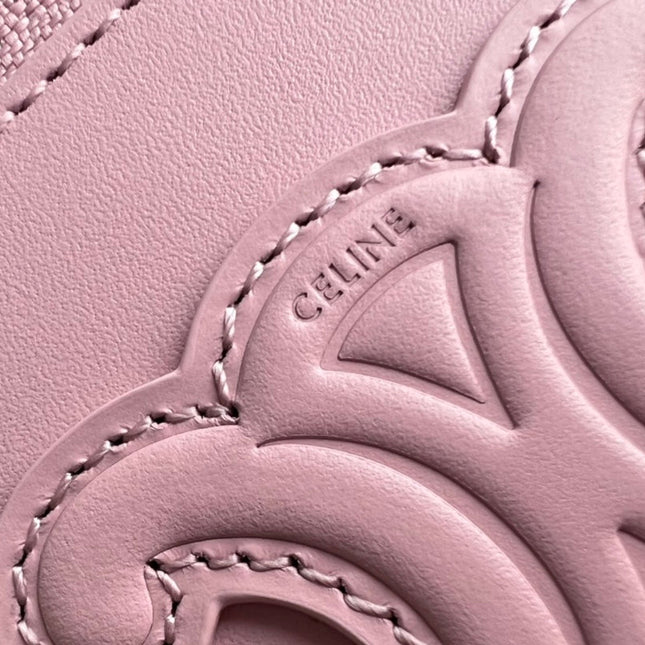 COSMETIC CASE 9 SMOOTH CALFSKIN PINK PASTEL BAG