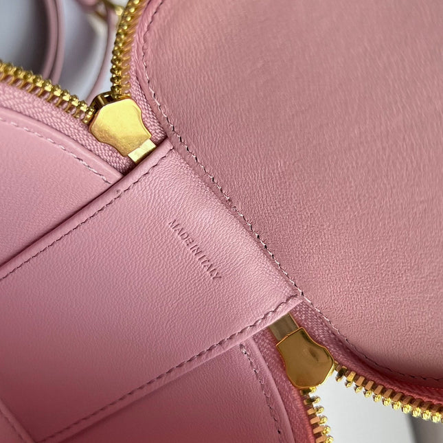 COSMETIC CASE 9 SMOOTH CALFSKIN PINK PASTEL BAG