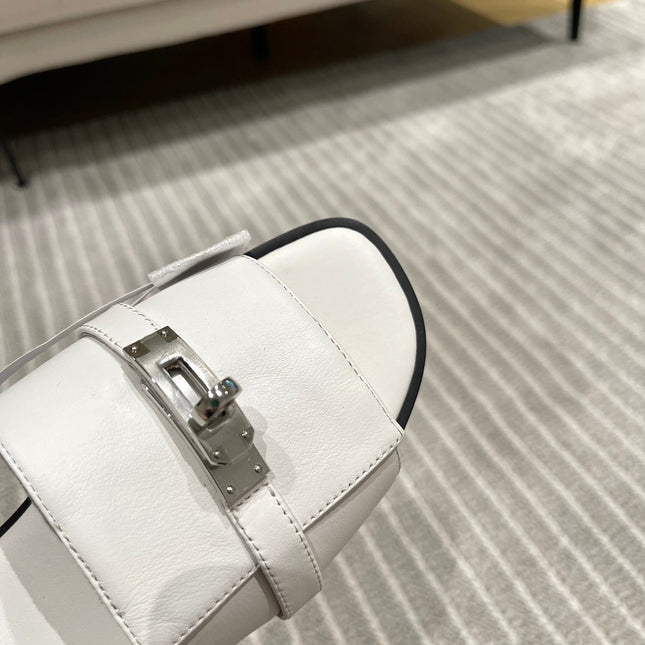 GABRIEL SANDAL WHITE CALFSKIN