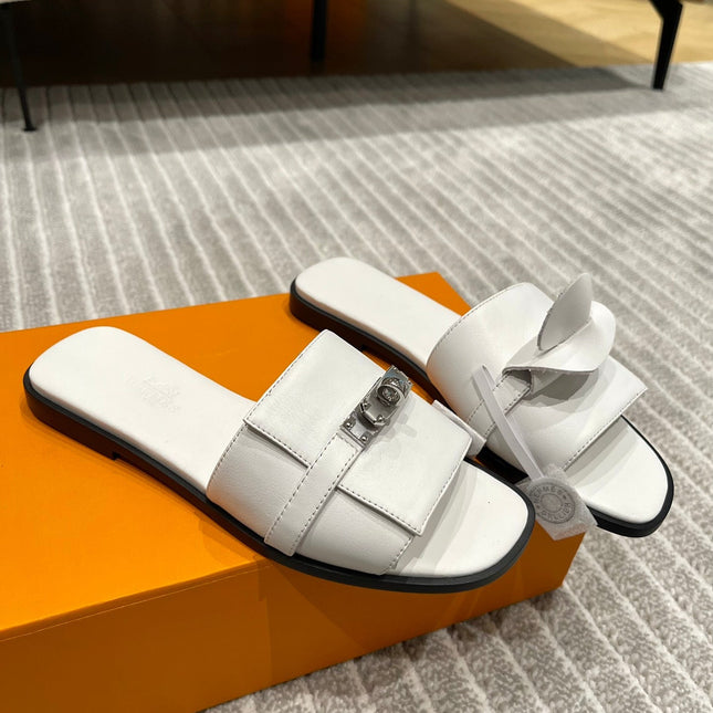 GABRIEL SANDAL WHITE CALFSKIN