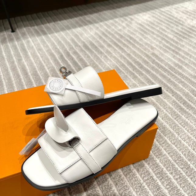 GABRIEL SANDAL WHITE CALFSKIN