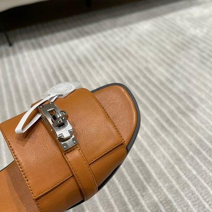 GABRIEL SANDAL CARAMEL CALFSKIN