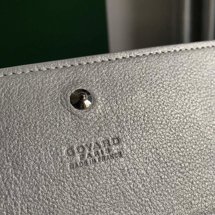 VARENNE CONTINENTAL WALLET 19 IN GRAY GOYARDINE CANVAS
