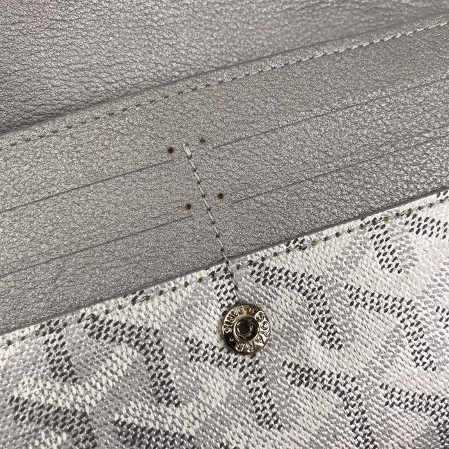 VARENNE CONTINENTAL WALLET 19 IN GRAY GOYARDINE CANVAS