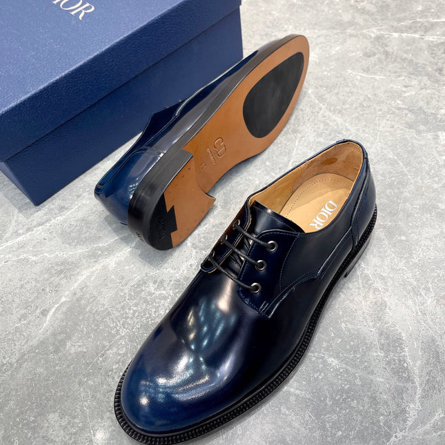 CD HOMME LOAFER NAVY POLISHED CALFSKIN