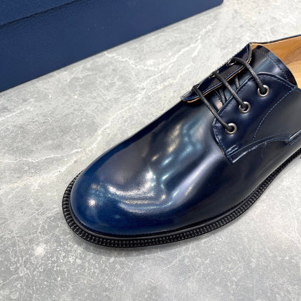CD HOMME LOAFER NAVY POLISHED CALFSKIN
