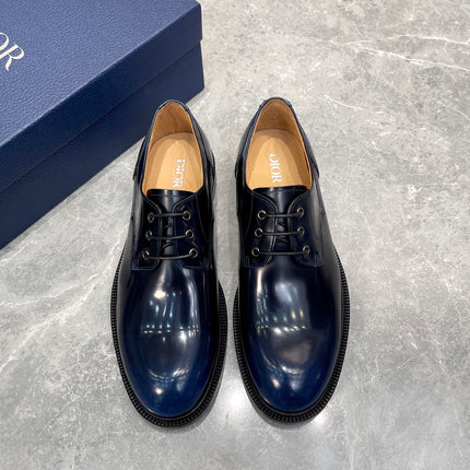 CD HOMME LOAFER NAVY POLISHED CALFSKIN